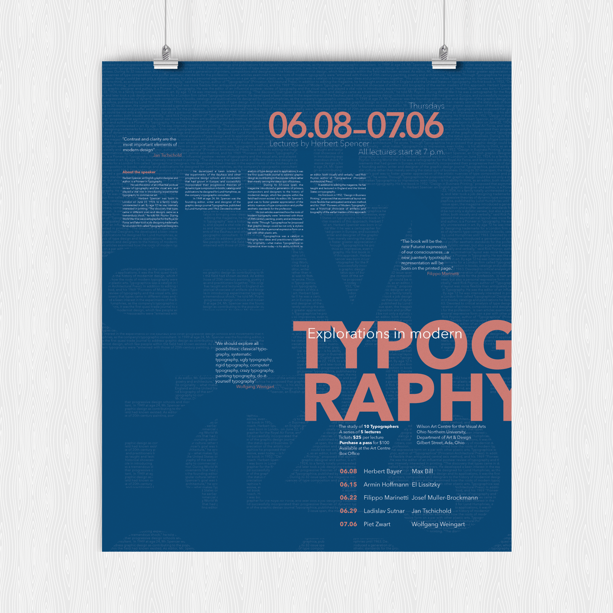 Typography Broadsheet Mockup One